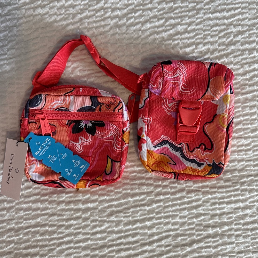Vera Bradley Reactive Belt Bag Sling in the Rosa Agate Color Pattern, NWT